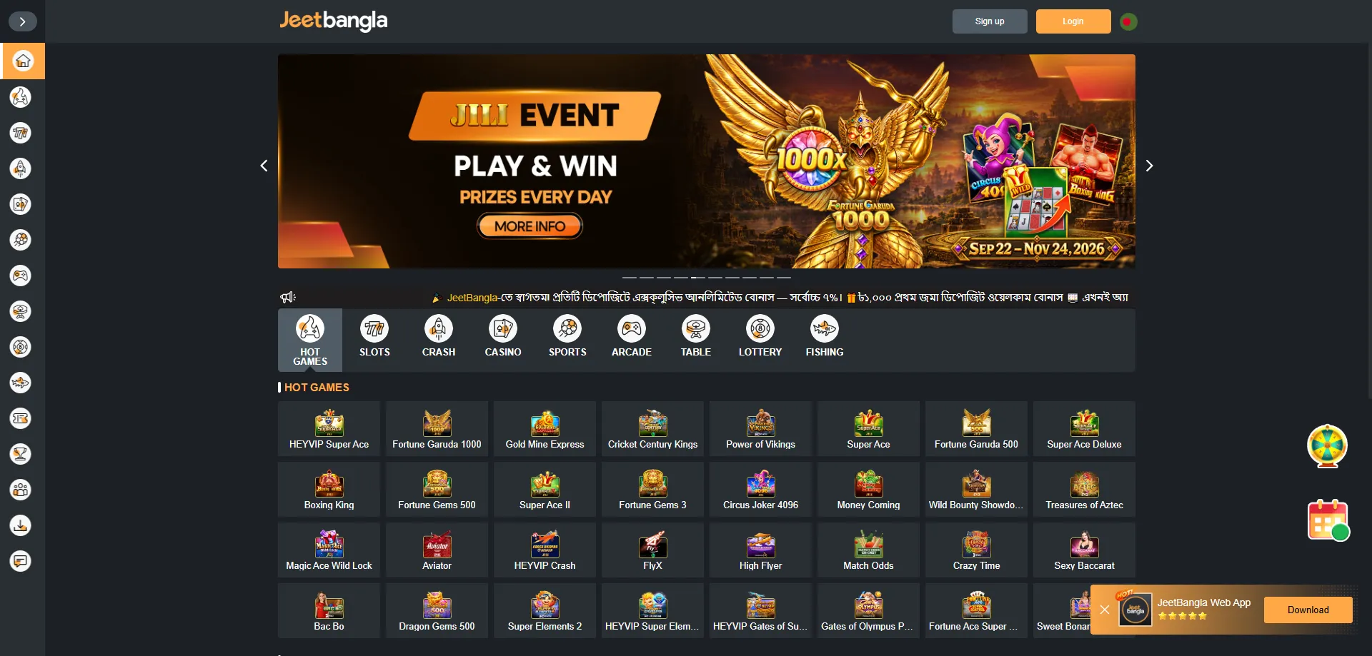 jeetbangla casino overview — fast mobile platform for Bangladesh players